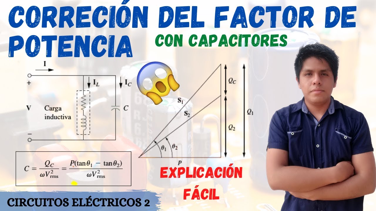 Corrección del factor de potencia con condensadores