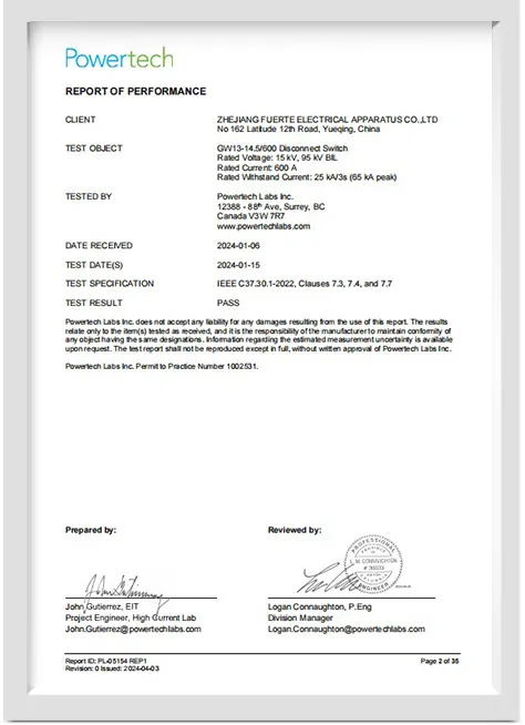 Performance Report
