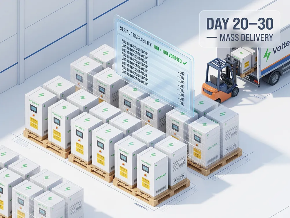 Mass production and delivery