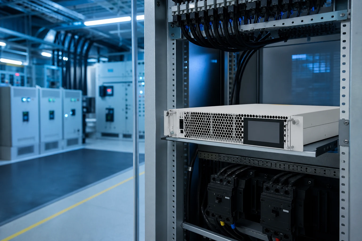 reactive power and harmonic compensation devices — CNBYG product in industrial power facility (illustrative)