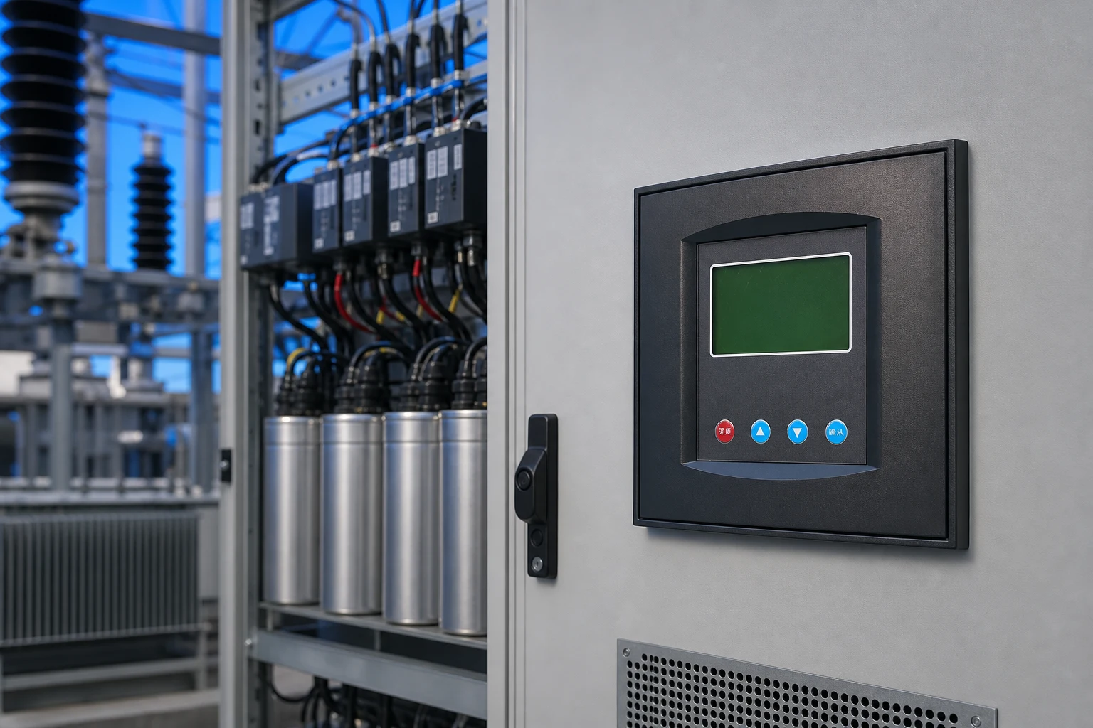 static var compensation system — CNBYG product in industrial power facility (illustrative)