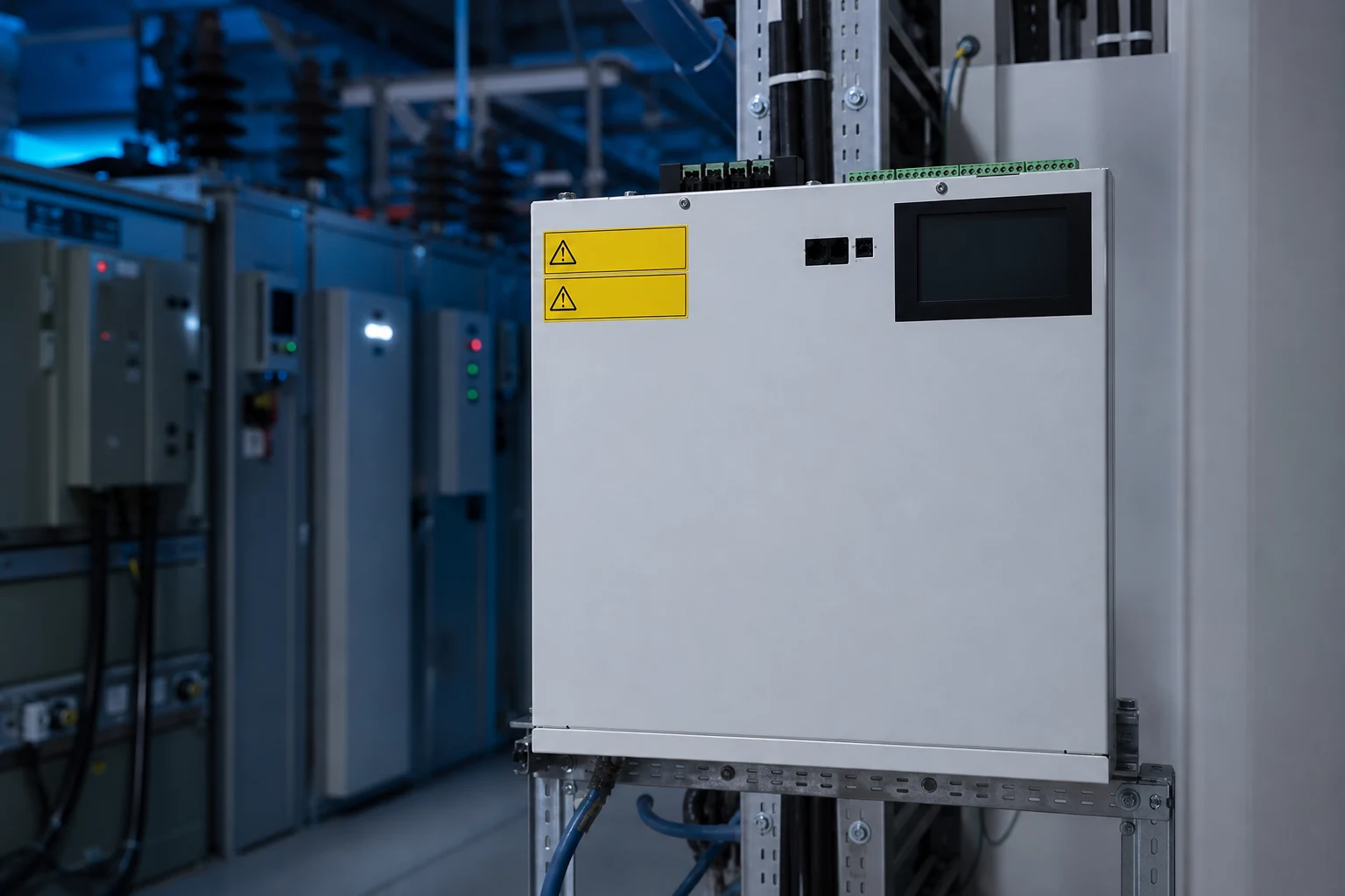 Fabricant de compensateur statique — Produit CNBYG dans une installation de puissance industrielle (illustratif)