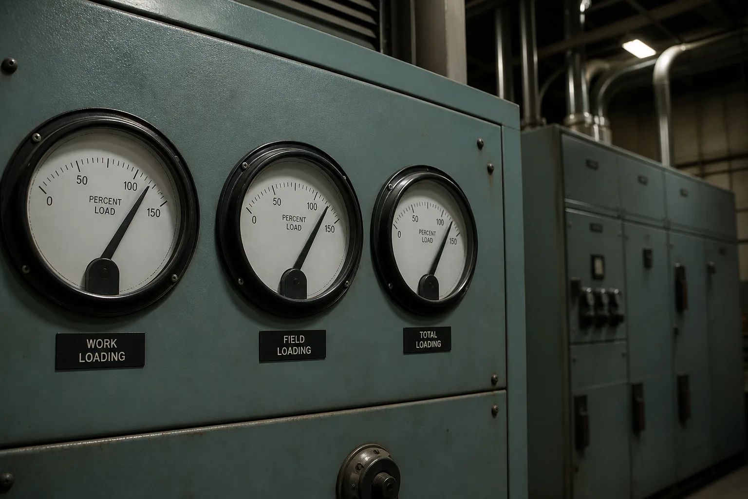 Plant panel meters for active versus reactive versus apparent loading