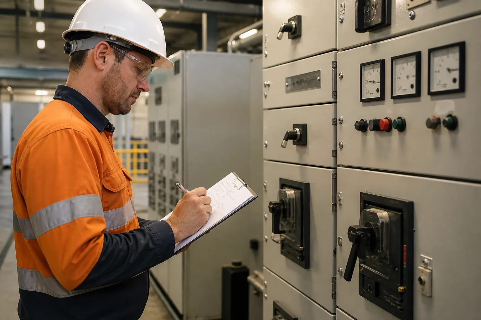 Plant readings used to calculate reactive power from meter inputs