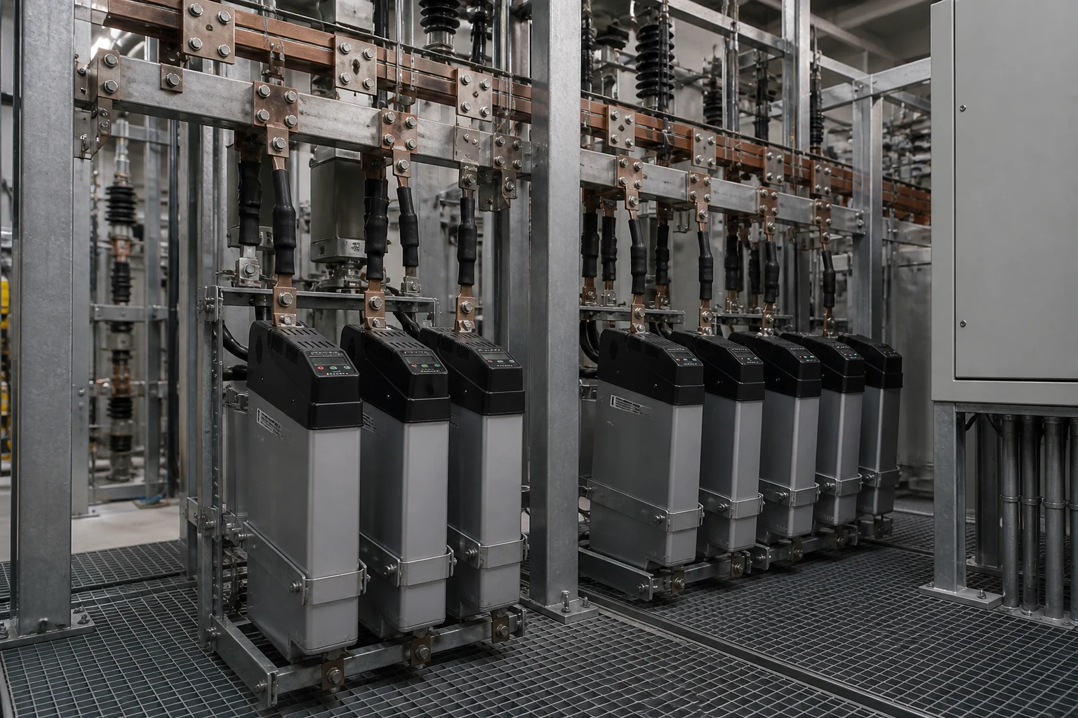 Substation bus and feeder placement context for shunt capacitor banks