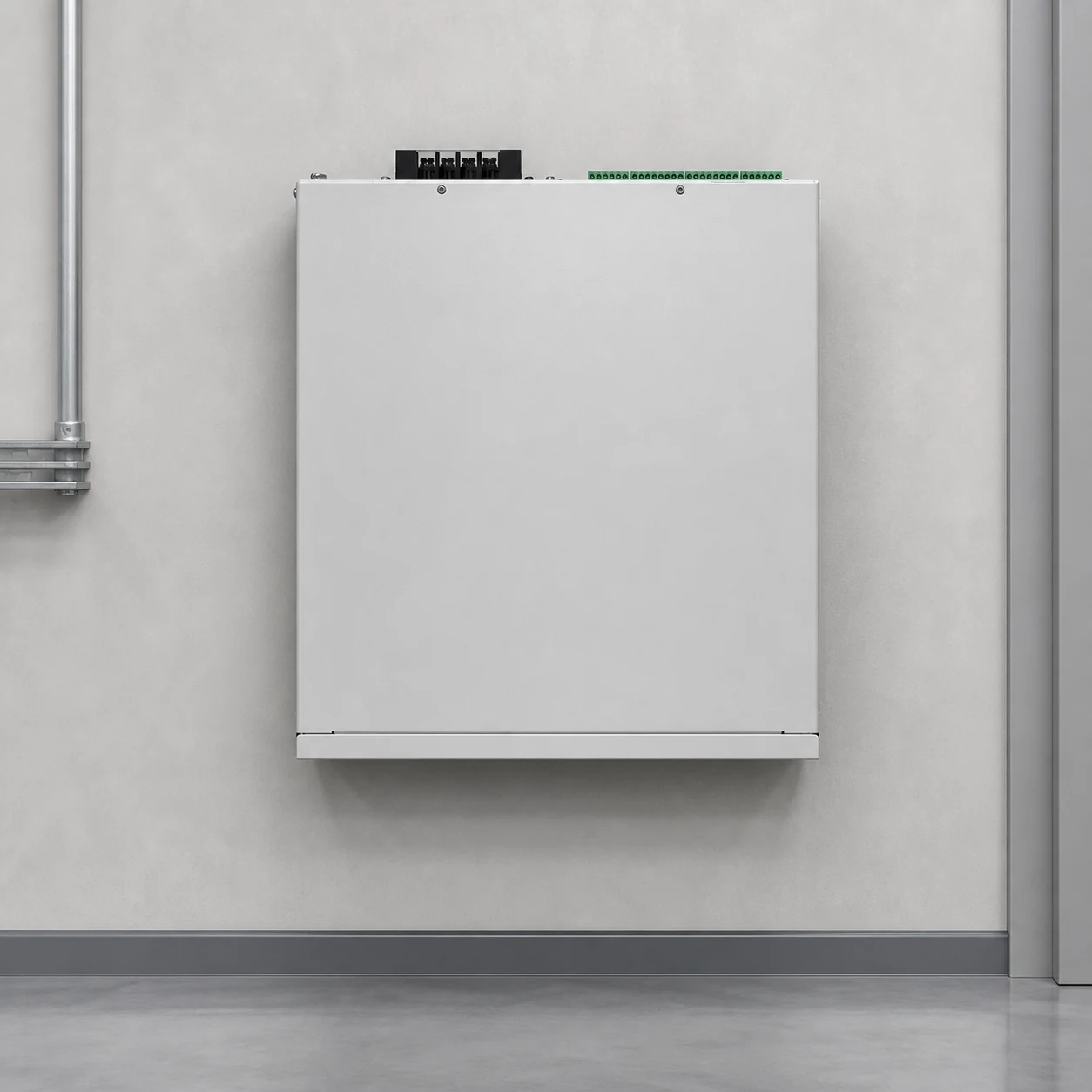 Unlabeled static var generator cabinet used as conceptual response-time verification context