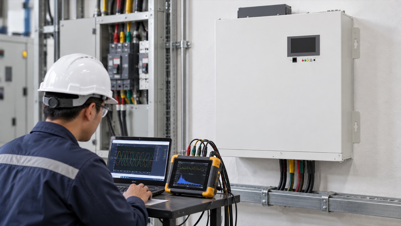 active harmonic filter commissioning equipment installation