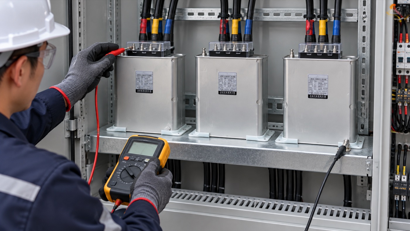 capacitor bank commissioning equipment installation