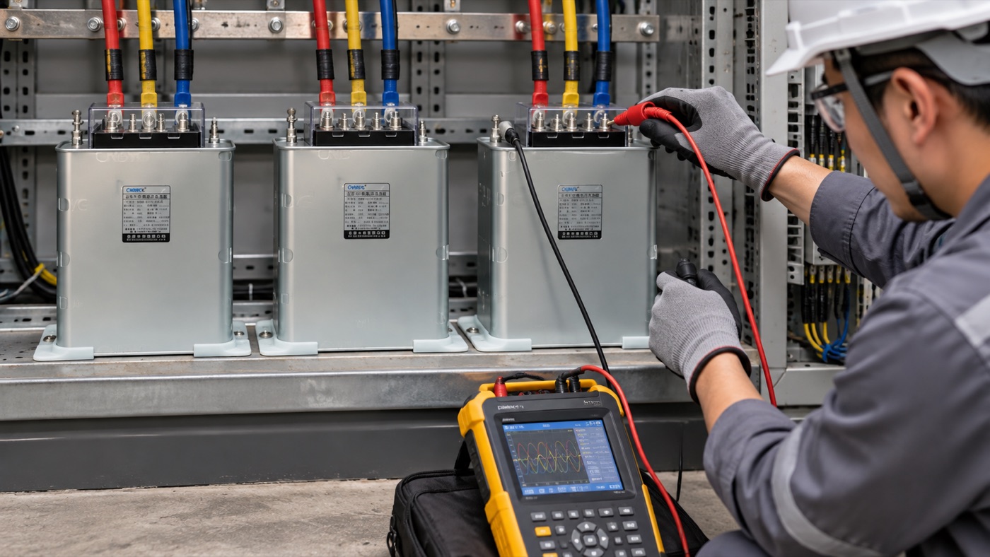 capacitor bank commissioning field verification