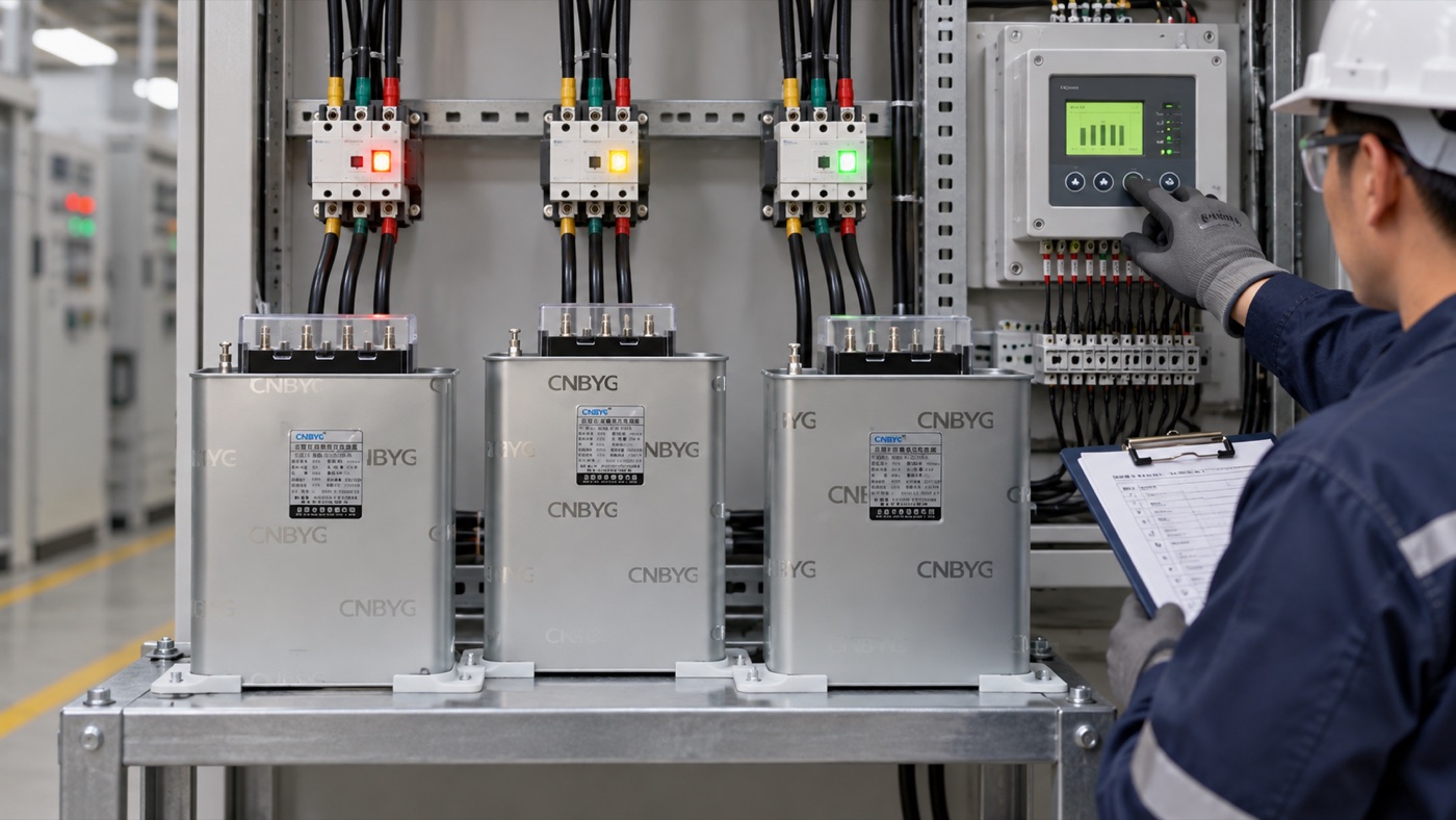 capacitor bank commissioning maintenance check