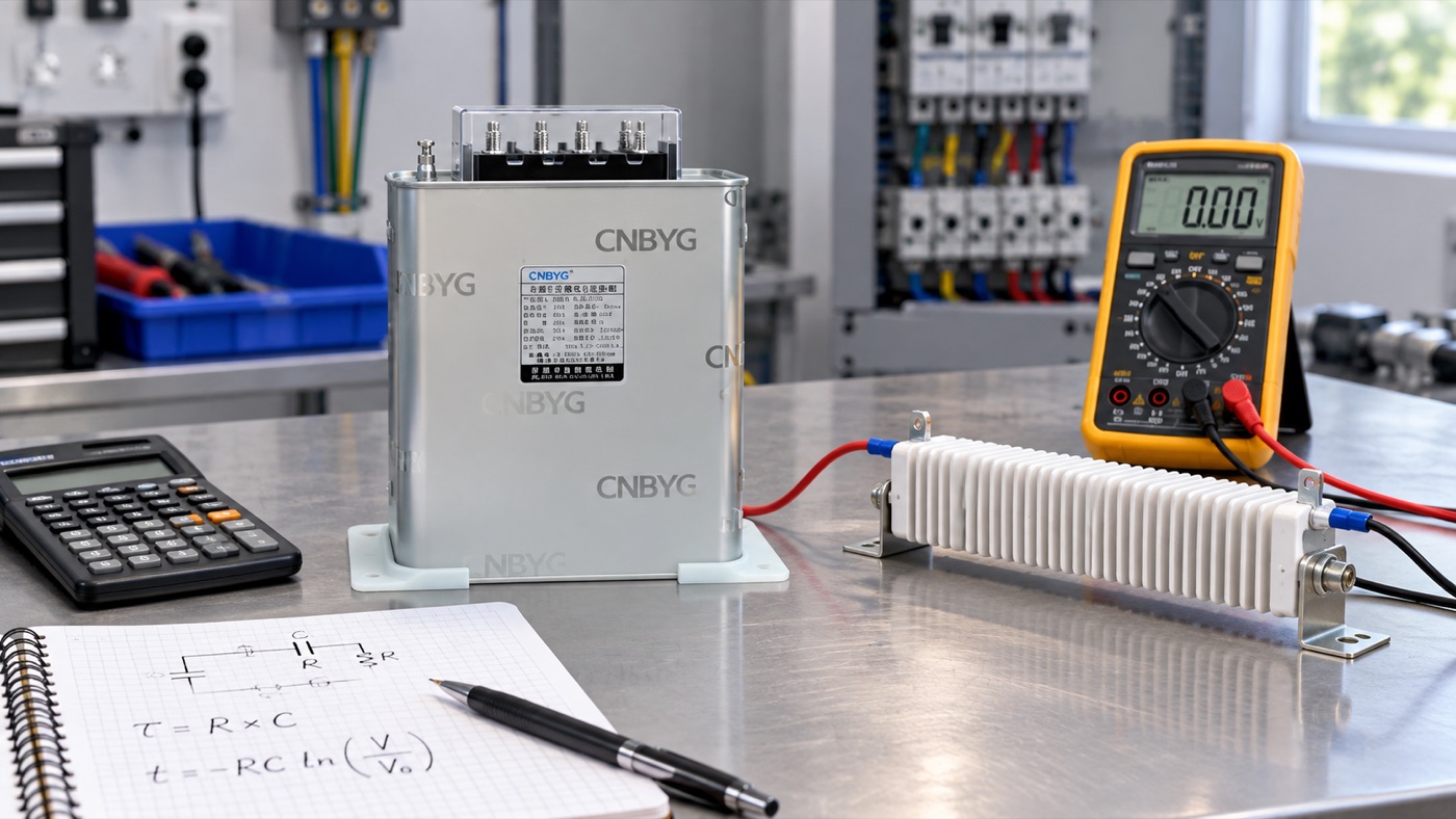 capacitor bank discharge resistor equipment installation