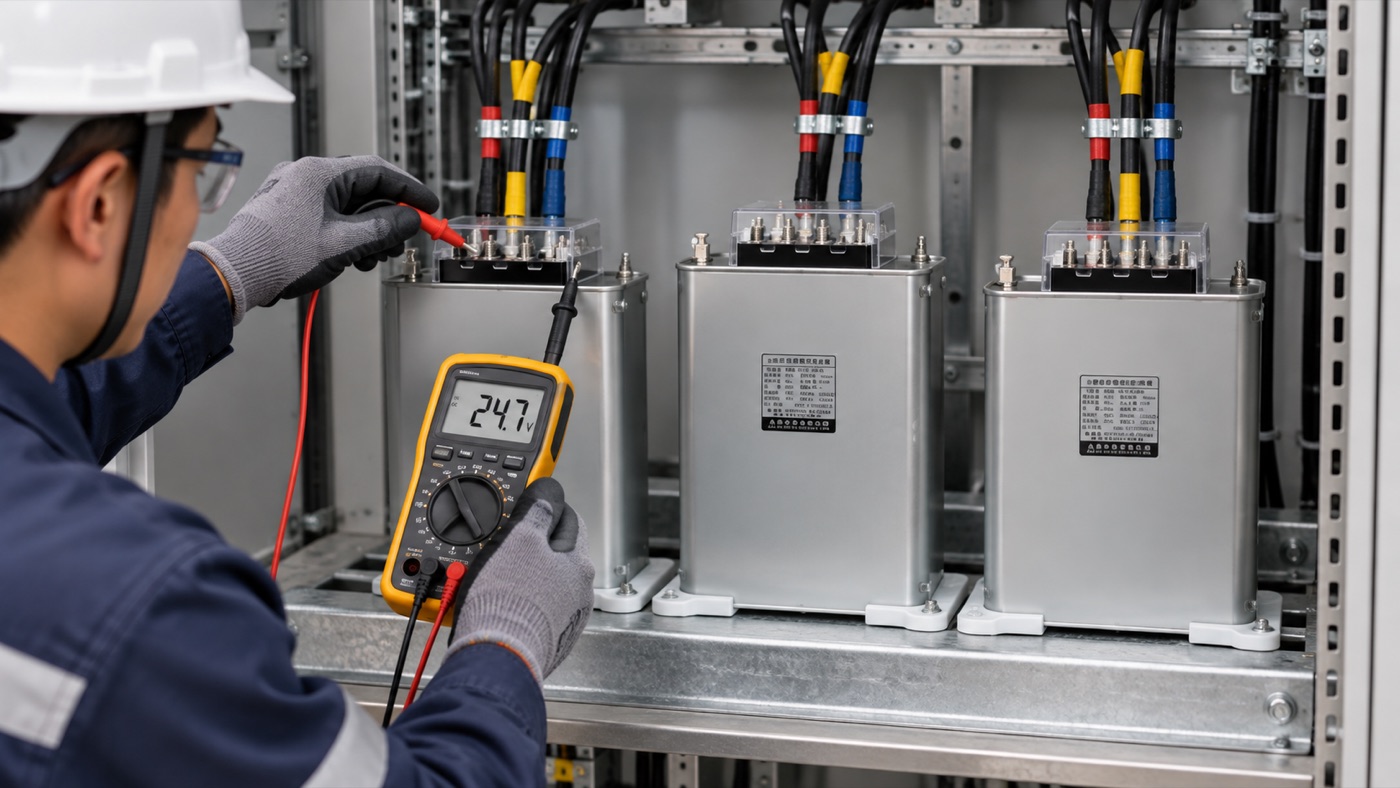 capacitor bank discharge resistor field verification