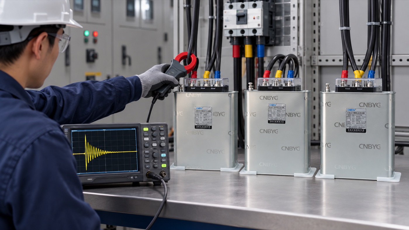capacitor bank inrush current maintenance check