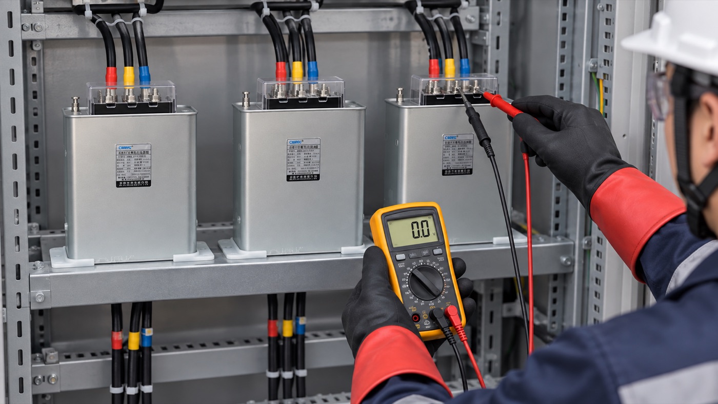 capacitor bank safety field verification