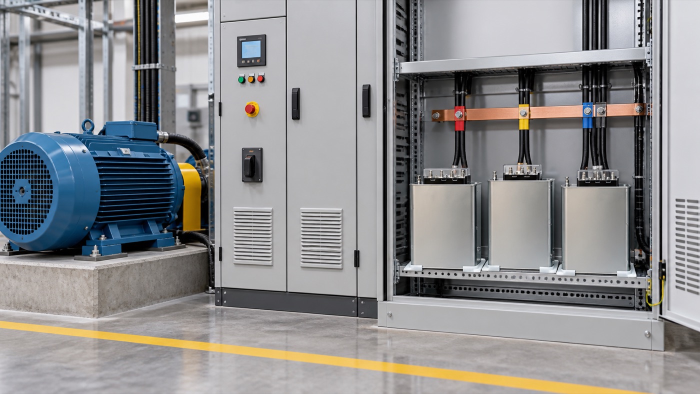 capacitor bank sizing for motor equipment installation