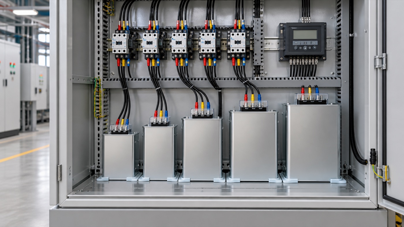 capacitor bank step size equipment installation