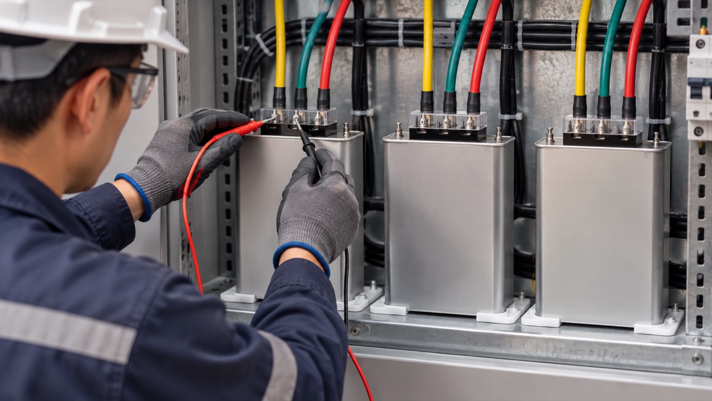 capacitor bank step size maintenance check