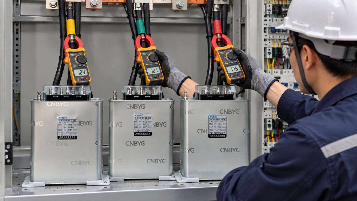 capacitor bank unbalance equipment installation