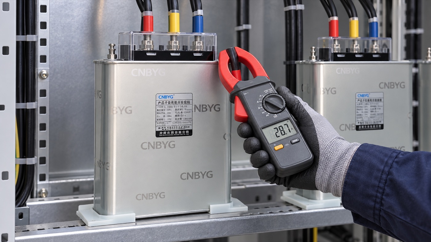 capacitor bank current measurement equipment installation