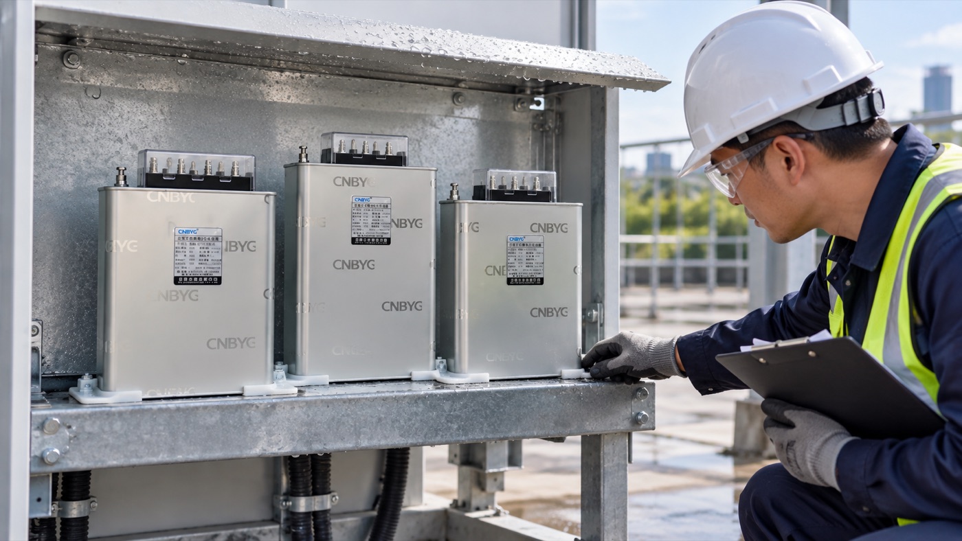 outdoor capacitor bank design maintenance check