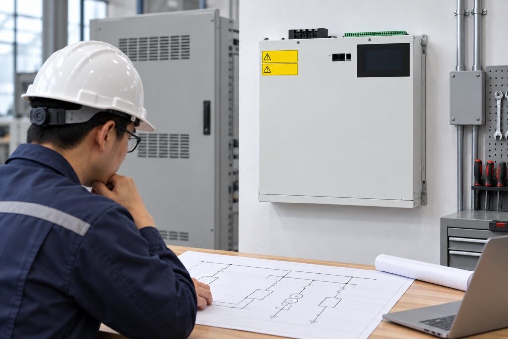 Wall-mounted CNBYG SVG used as a three-wire and four-wire application reference