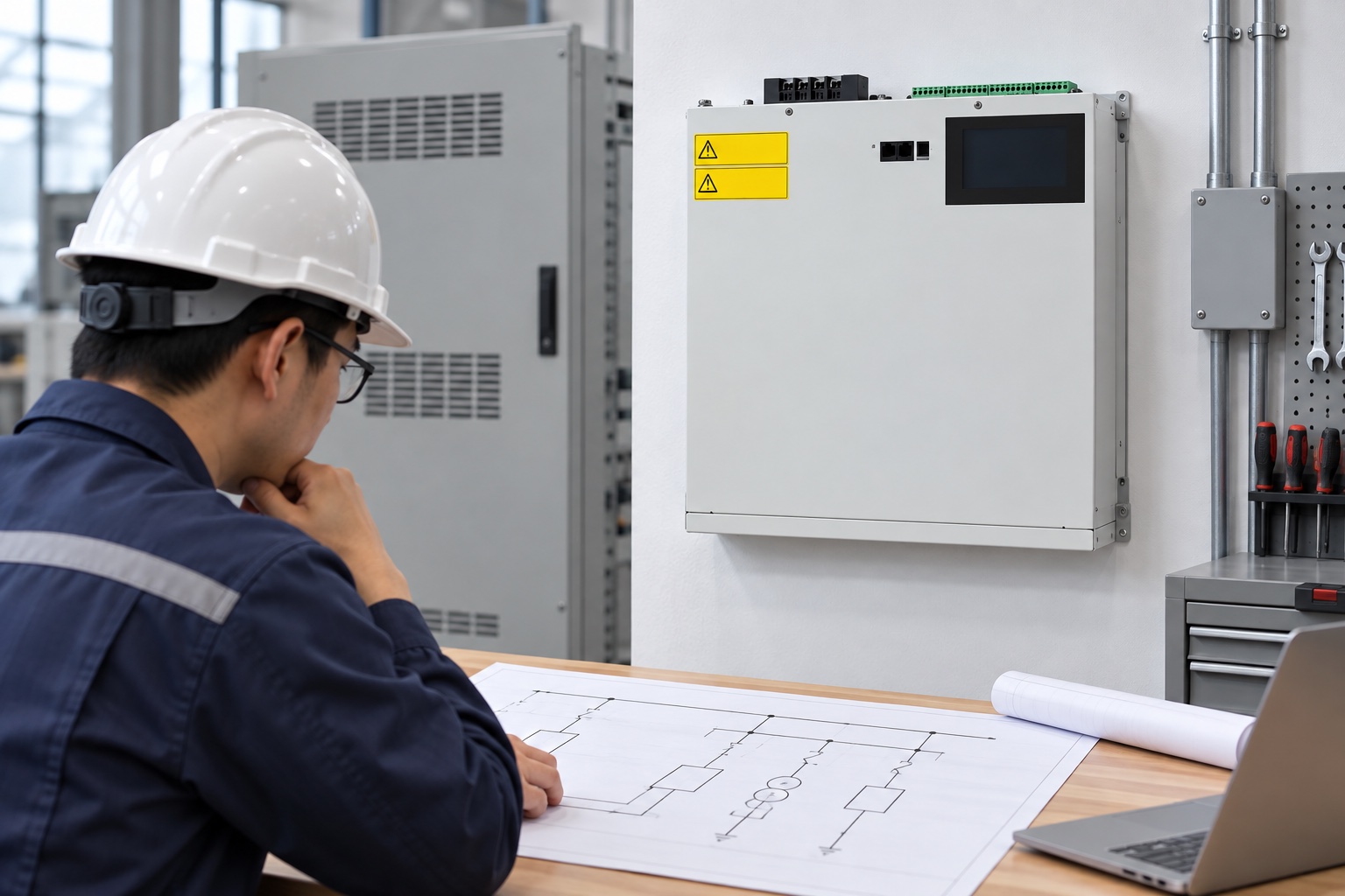 Wall-mounted CNBYG SVG used as a three-wire and four-wire application reference